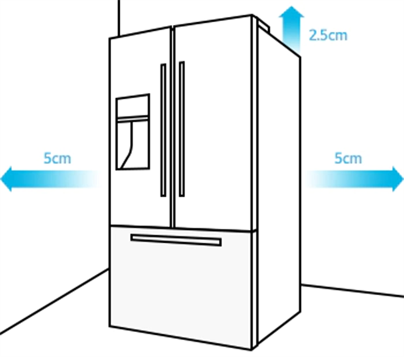 Khoảng cách phù hợp để đặt tủ lạnh